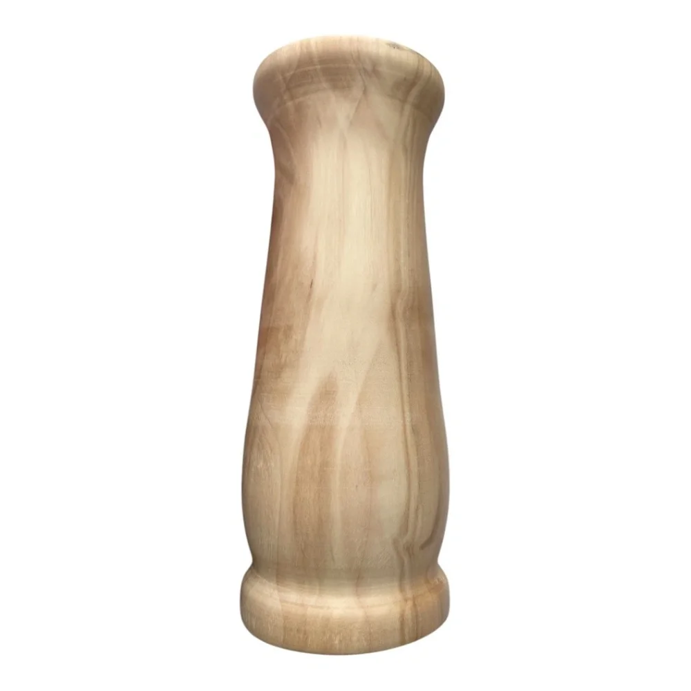 Handcrafted Birch wood Vase 7.5” tall new